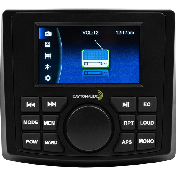 Main product image for Dayton Audio MH450 Waterproof 4-Channel Marine Stereo Receiver with Bluetooth and Video Input 50W310-290